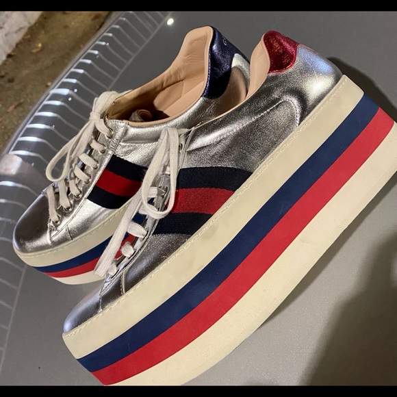 gucci peggy platform sneakers